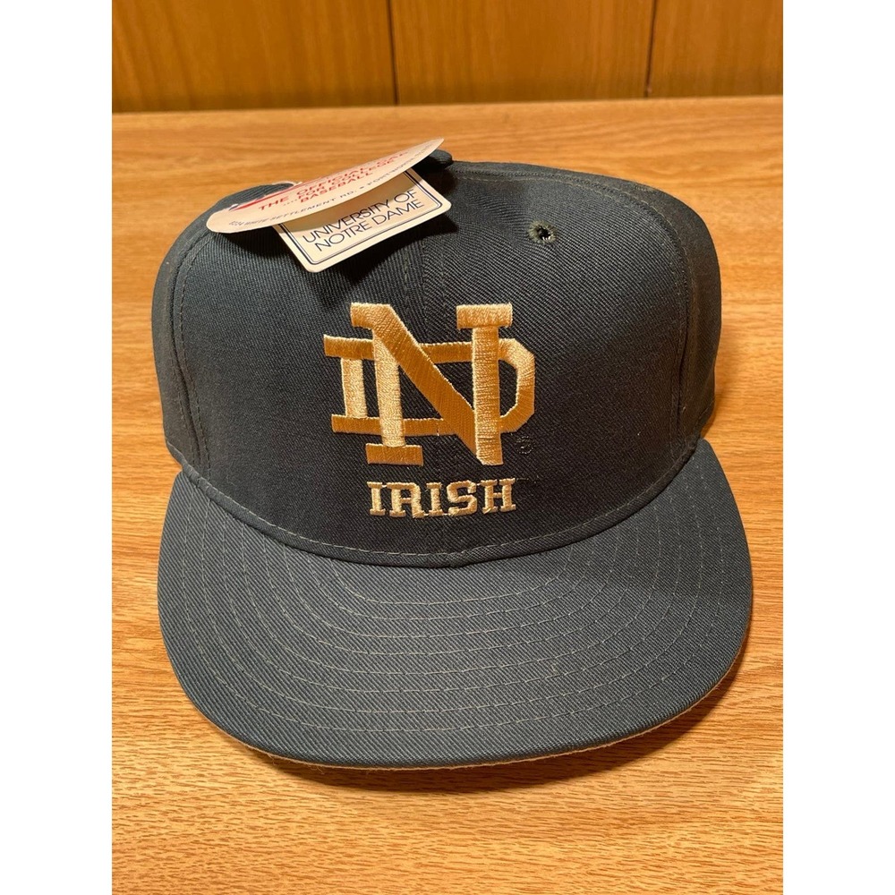 Vintage Notre Dame University Fighting Irish Fitted Hat 6‎ 1/2 Pro Line NWT USA